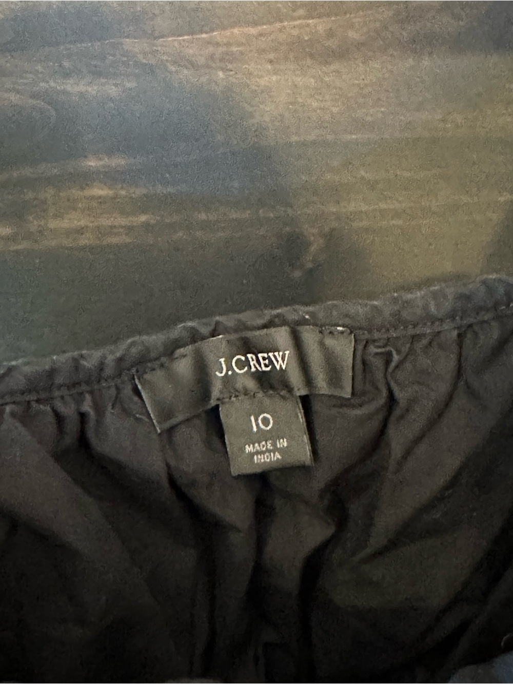 J. Crew Black Dress with Gathered Waist - Picture 3 of 3